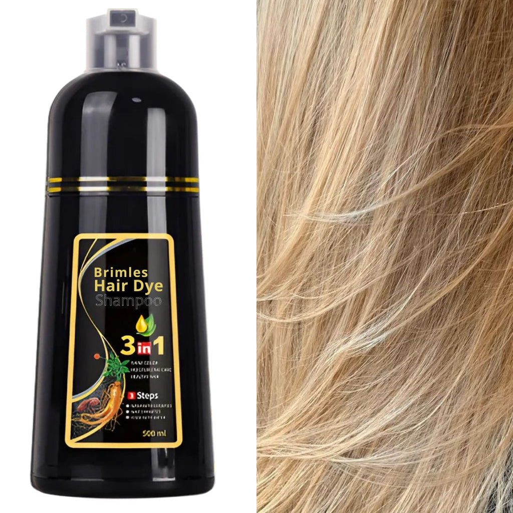 (COMPRE 1 E LEVE 2) Shampoo Brimless Natural 3 em 1 - Cabelos Pretos Intensos em Apenas 5 Minutos