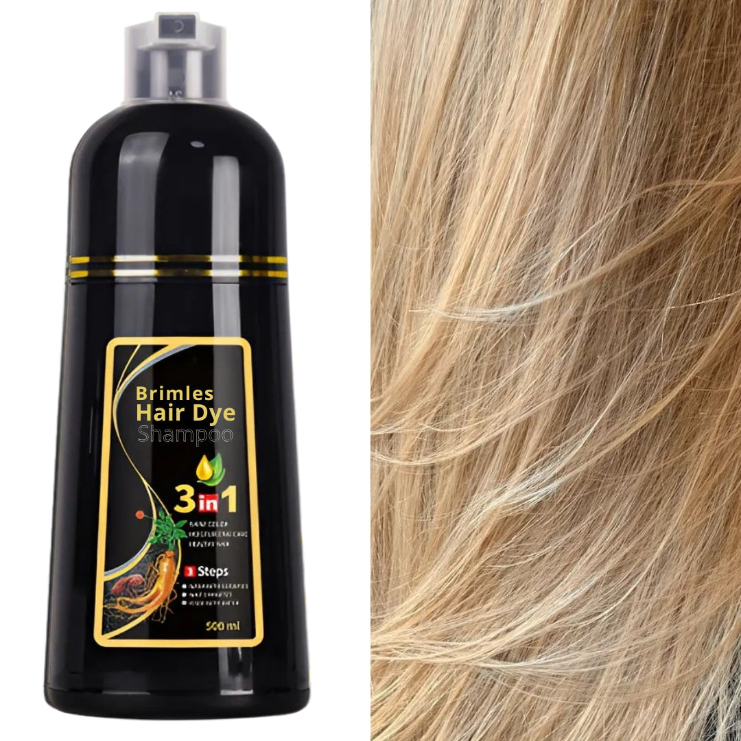 (COMPRE 1 E LEVE 2) Shampoo Brimless Natural 3 em 1 - Cabelos Pretos Intensos em Apenas 5 Minutos