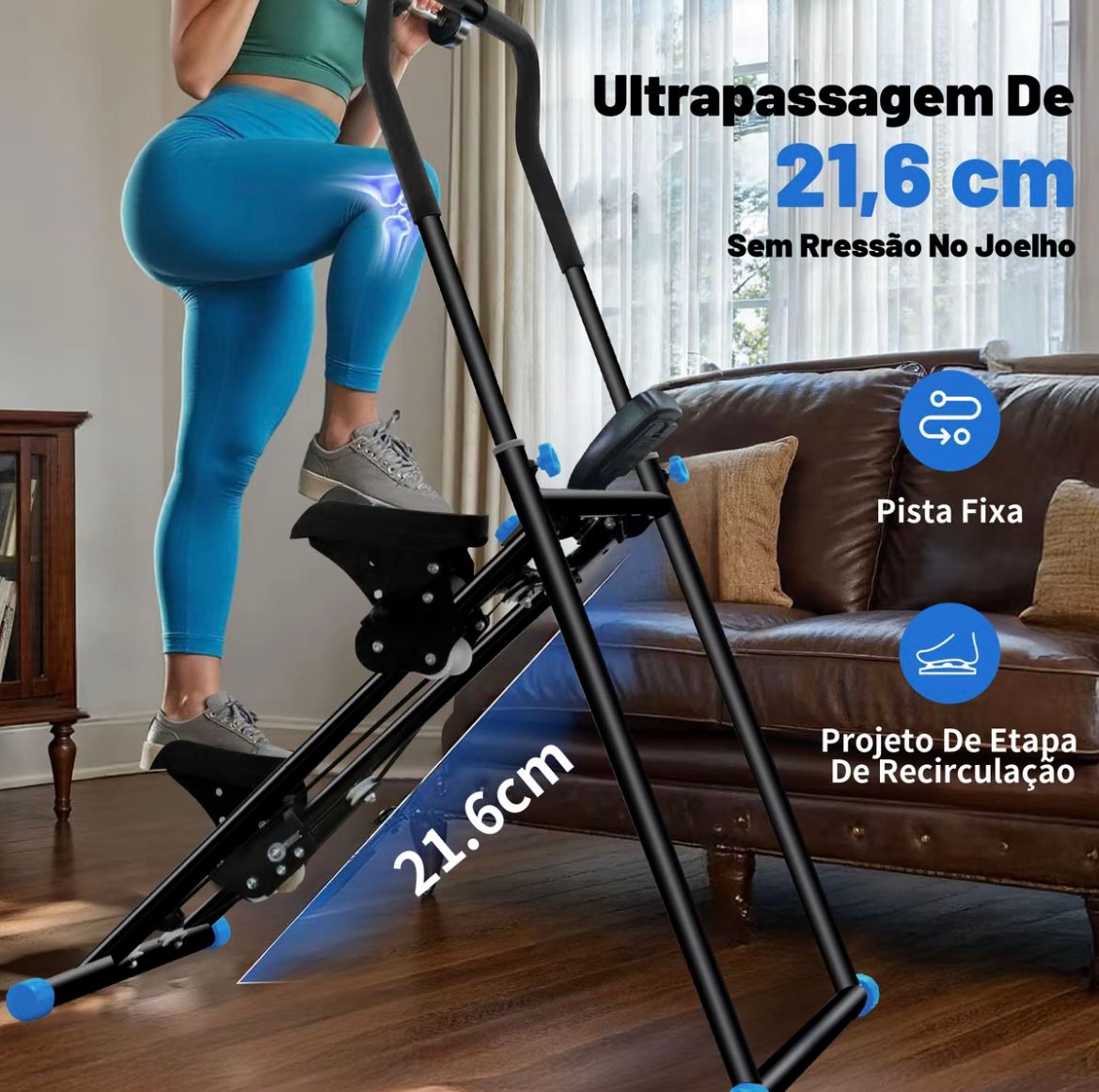 🔥QUEIMA DE ESTOQUE! Simulador De escada e Caminhada para casa Dobrável suporta até 200KG!
