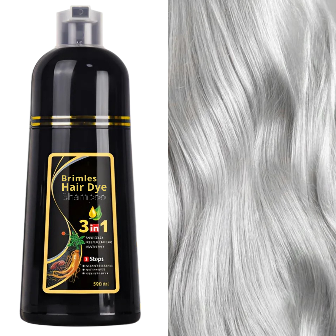 (COMPRE 1 E LEVE 2) Shampoo Brimless Natural 3 em 1 - Cabelos Pretos Intensos em Apenas 5 Minutos