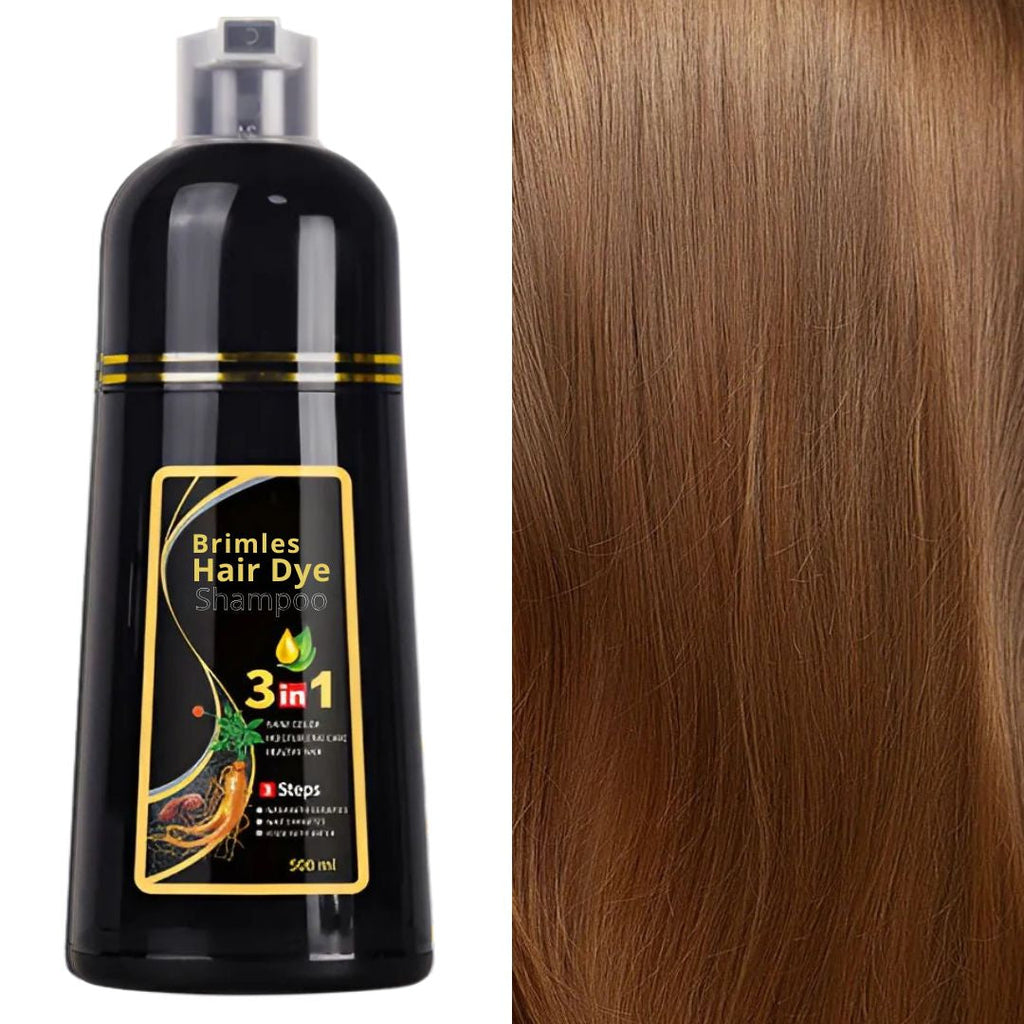 (COMPRE 1 E LEVE 2) Shampoo Brimless Natural 3 em 1 - Cabelos Pretos Intensos em Apenas 5 Minutos