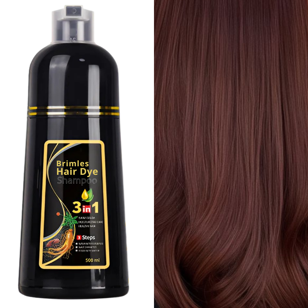(COMPRE 1 E LEVE 2) Shampoo Brimless Natural 3 em 1 - Cabelos Pretos Intensos em Apenas 5 Minutos