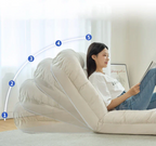[LEVE 2 PAGUE 1] Sofá Cama Algodão Retrátil 5 em 1 + BRINDE: Almofadas Cushion