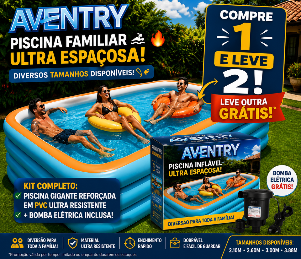 🔥 MEGA OFERTA: Compre 1 Piscina e Leve Outra GRÁTIS! 🎁