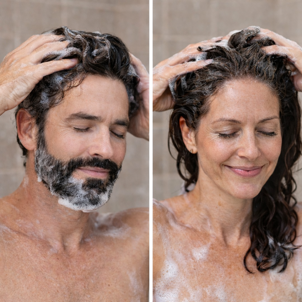 (COMPRE 1 E LEVE 2) Shampoo Brimless Natural 3 em 1 - Cabelos Pretos Intensos em Apenas 5 Minutos