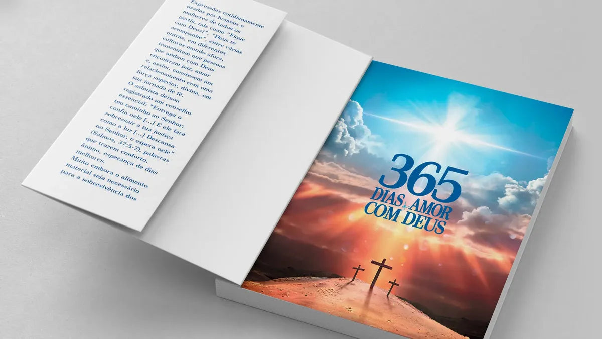 Livro Devocional 365 Dias De Amor Com Deus Edição 1 Português 2024 King Books