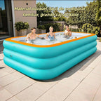 Mega oferta!🔥 Piscina de ar rápido dobrável reforçada em material PVC de grande capacidade + (Bomba de brinde)