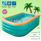 Mega oferta!🔥 Piscina de ar rápido dobrável reforçada em material PVC de grande capacidade + (Bomba de brinde)