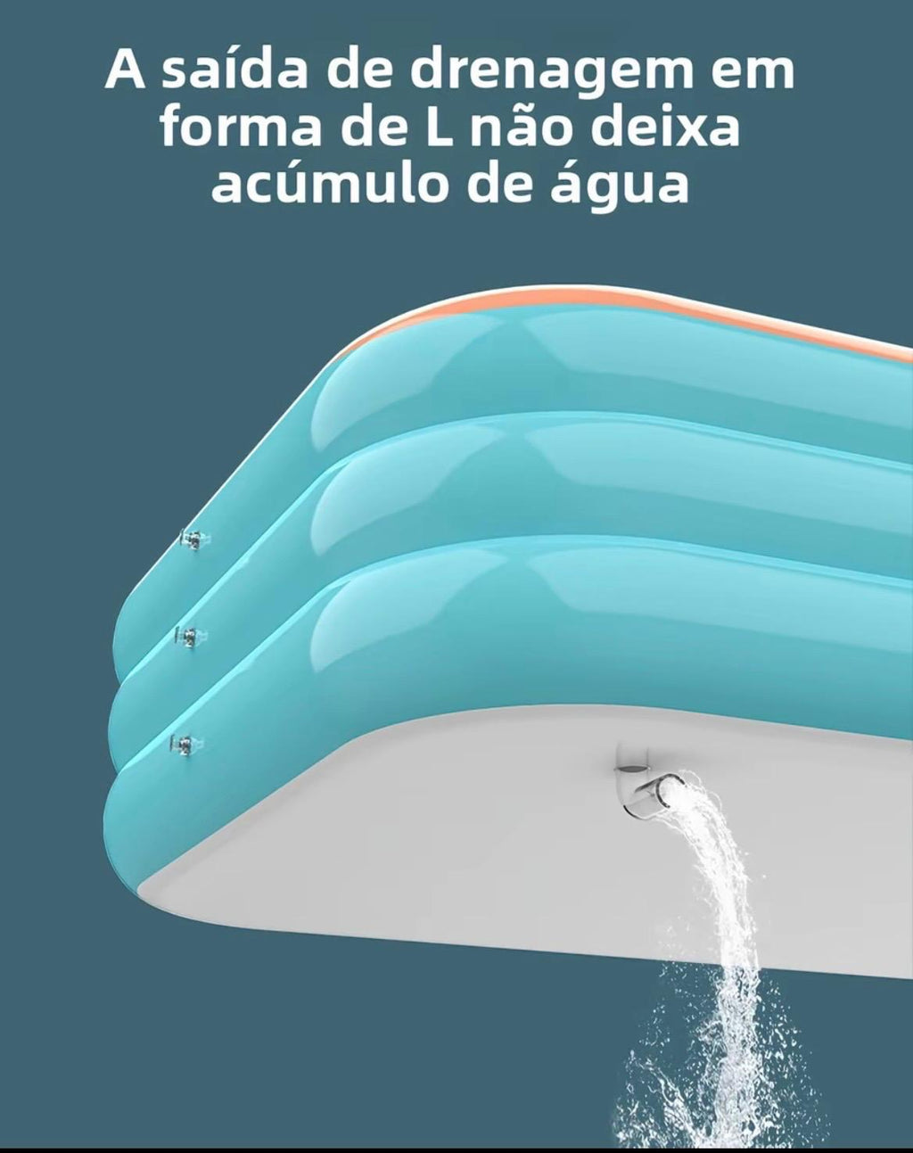 Mega oferta!🔥 Piscina de ar rápido dobrável reforçada em material PVC de grande capacidade + (Bomba de brinde)