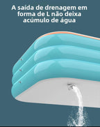 Mega oferta!🔥 Piscina de ar rápido dobrável reforçada em material PVC de grande capacidade + (Bomba de brinde)