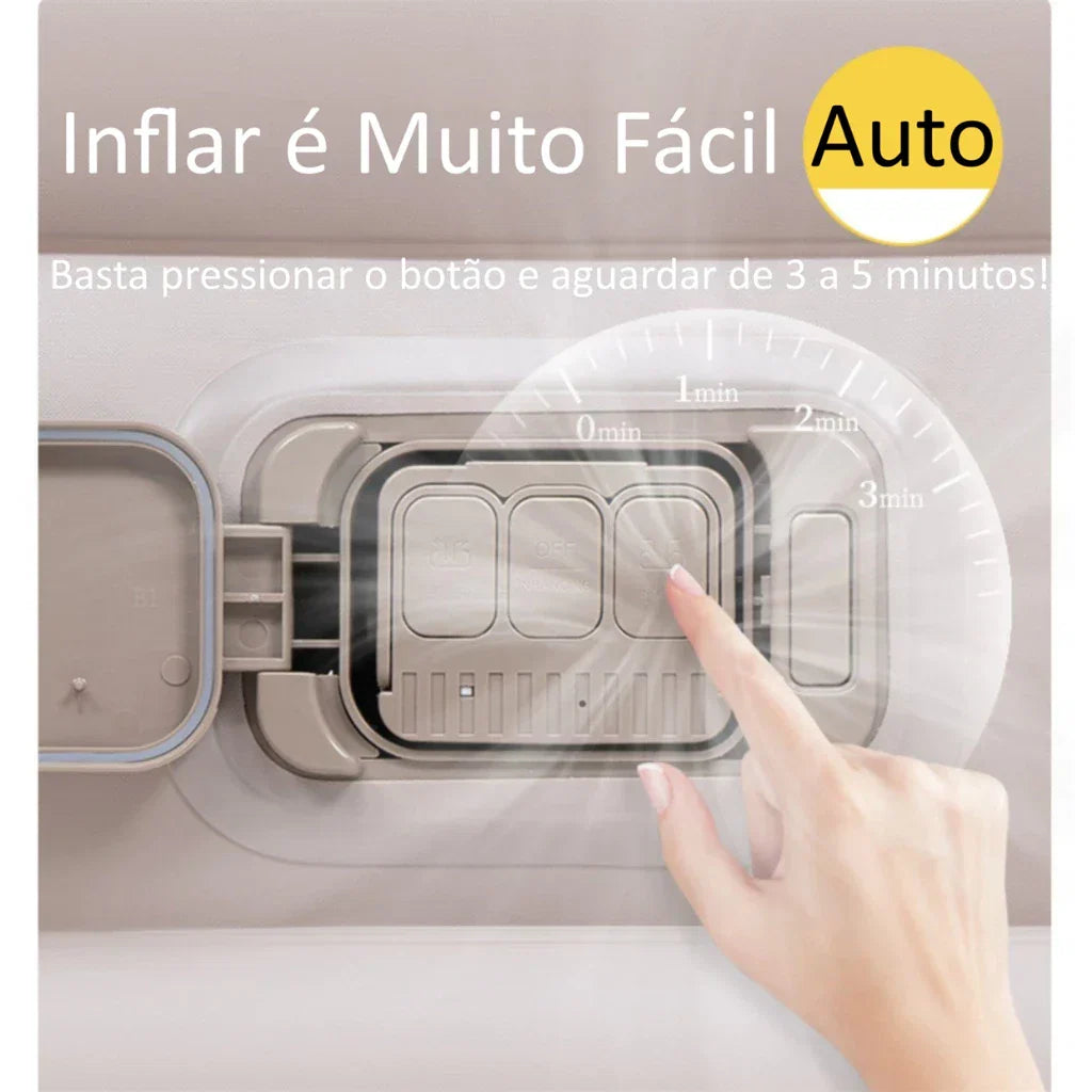🔥 OFERTA DE FÁBRICA! Colchão Inflável Queen Casal Cama De Campanha Bomba Inflável Com Bateria De Lítio Integrada JOYFOX - Oferta limitada!🔥