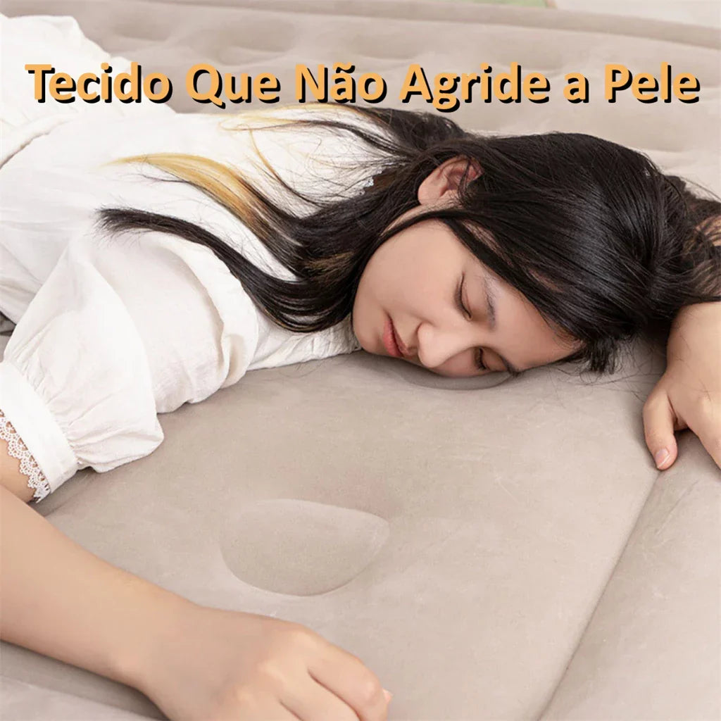 🔥 OFERTA DE FÁBRICA! Colchão Inflável Queen Casal Cama De Campanha Bomba Inflável Com Bateria De Lítio Integrada JOYFOX - Oferta limitada!🔥
