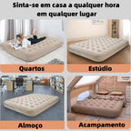 🔥 OFERTA DE FÁBRICA! Colchão Inflável Queen Casal Cama De Campanha Bomba Inflável Com Bateria De Lítio Integrada JOYFOX - Oferta limitada!🔥