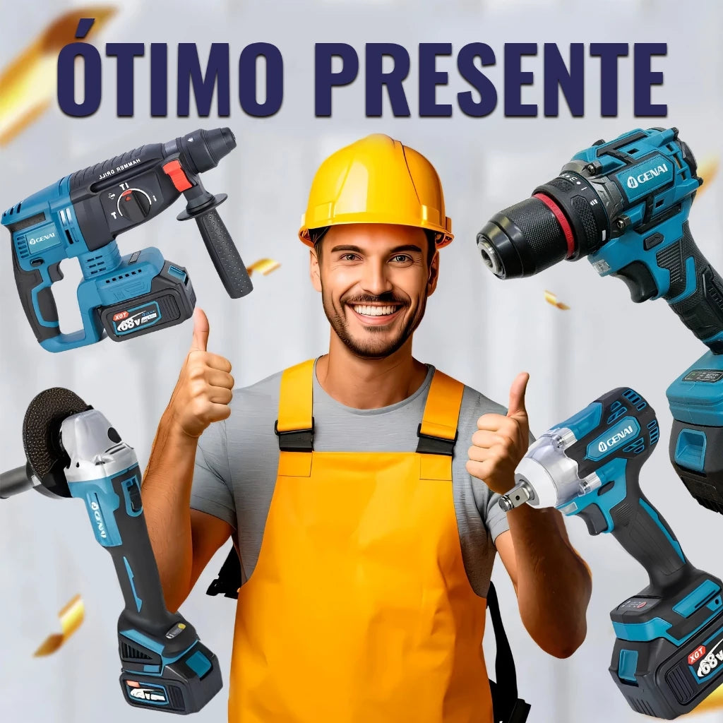 🔥【GENAI】🔥KIT DE FERRAMENTAS 4 em 1 + (MALETA DE BRINDE)
