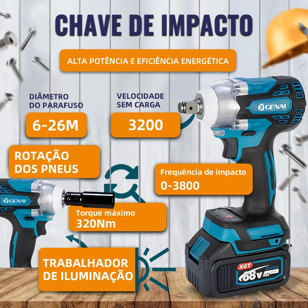 🔥【GENAI】🔥KIT DE FERRAMENTAS 4 em 1 + (MALETA DE BRINDE)